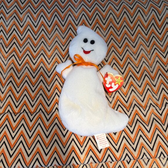 SOLD TY Spooky the Ghost Beanie Baby w/Tag Preowned - Picture 3 of 5